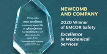 Newcomb & Company - EMCOR Excellence in Mechanical Services Safety Award